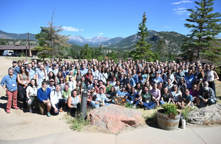 Attendees gathered for a group photo at the 2026 SCGIS Conference in Estes Park, Colorado